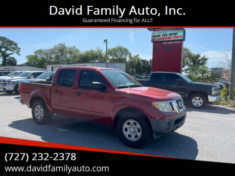 2012 Nissan Frontier for sale at David Family Auto, Inc. in New Port Richey FL