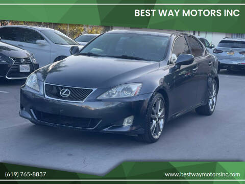 2008 Lexus IS 250 for sale at BEST WAY MOTORS INC in San Diego CA