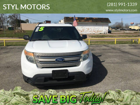 2015 Ford Explorer for sale at STYL MOTORS in Pasadena TX