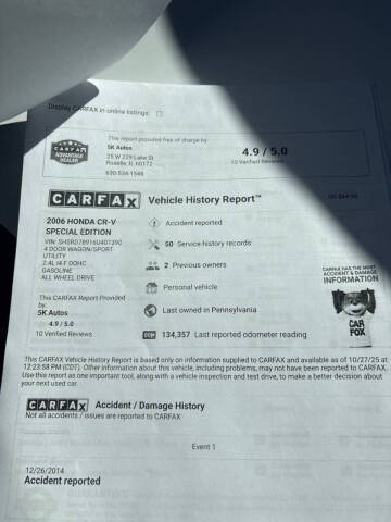 2006 Honda CR-V Special Edition