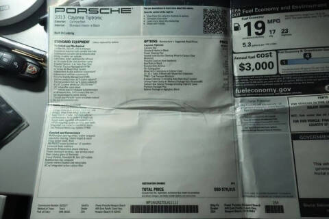 2013 Porsche Cayenne Tiptronic