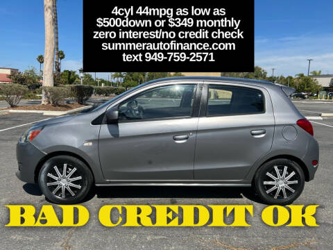 2015 Mitsubishi Mirage for sale at SUMMER AUTO FINANCE in Costa Mesa CA
