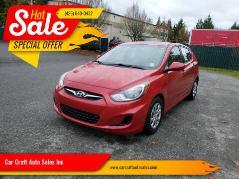 2014 Hyundai Accent for sale at Car Craft Auto Sales Inc in Lynnwood WA