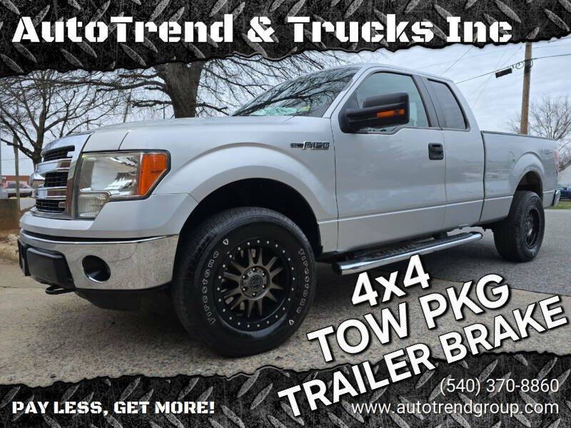 2013 Ford F-150 for sale at AutoTrend & Trucks Inc in Fredericksburg VA