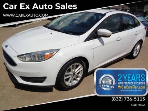 2015 Ford Focus for sale at Car Ex Auto Sales in Houston TX