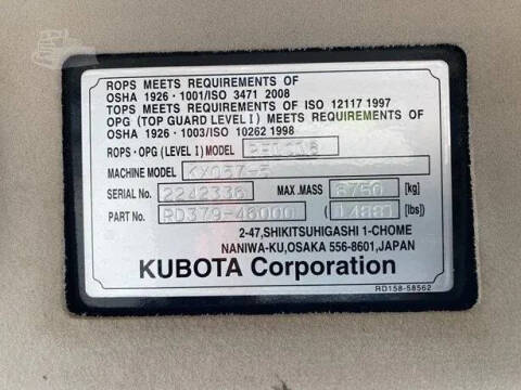 2022 Kubota KX057-5