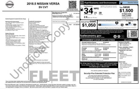 2018 Nissan Versa