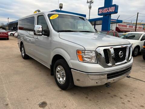 2016 Nissan NV for sale at Auto Selection of Houston in Houston TX