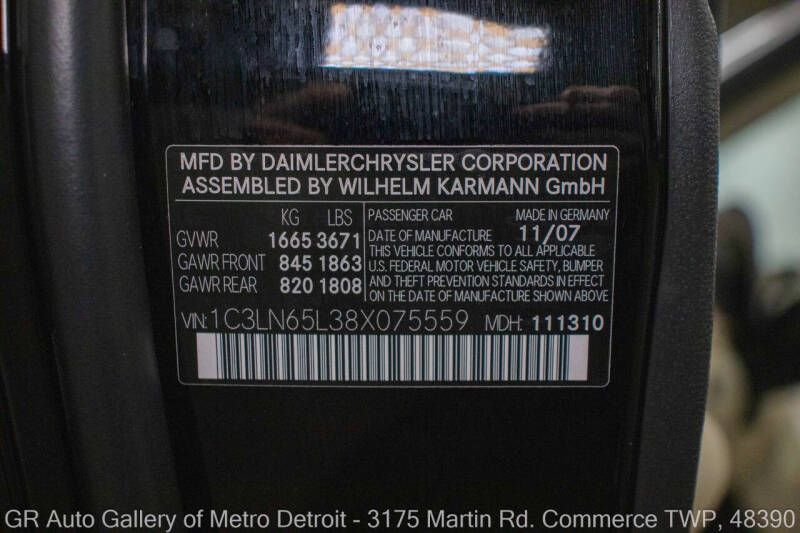 2008 Chrysler Crossfire Limited