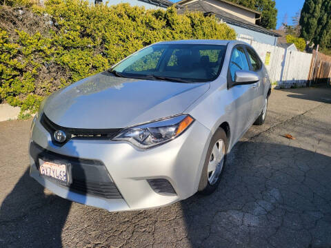 2014 Toyota Corolla for sale at Castillo Auto Group Inc in San Leandro CA