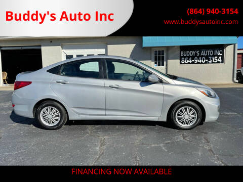 2015 Hyundai Accent for sale at Buddy's Auto Inc in Pendleton SC