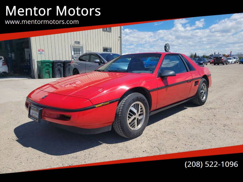 1988 Pontiac Fiero for sale at Mentor Motors in Idaho Falls ID