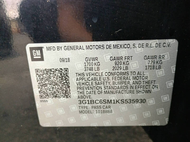 2019 Chevrolet Cruze LS