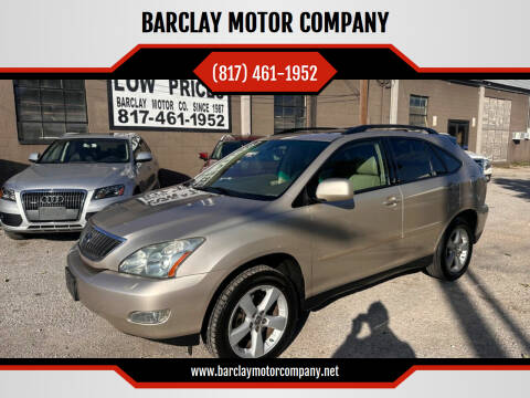 2007 Lexus RX 350 for sale at BARCLAY MOTOR COMPANY in Arlington TX