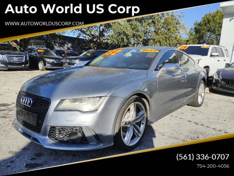 2013 Audi S7 for sale at Auto World US Corp in Plantation FL