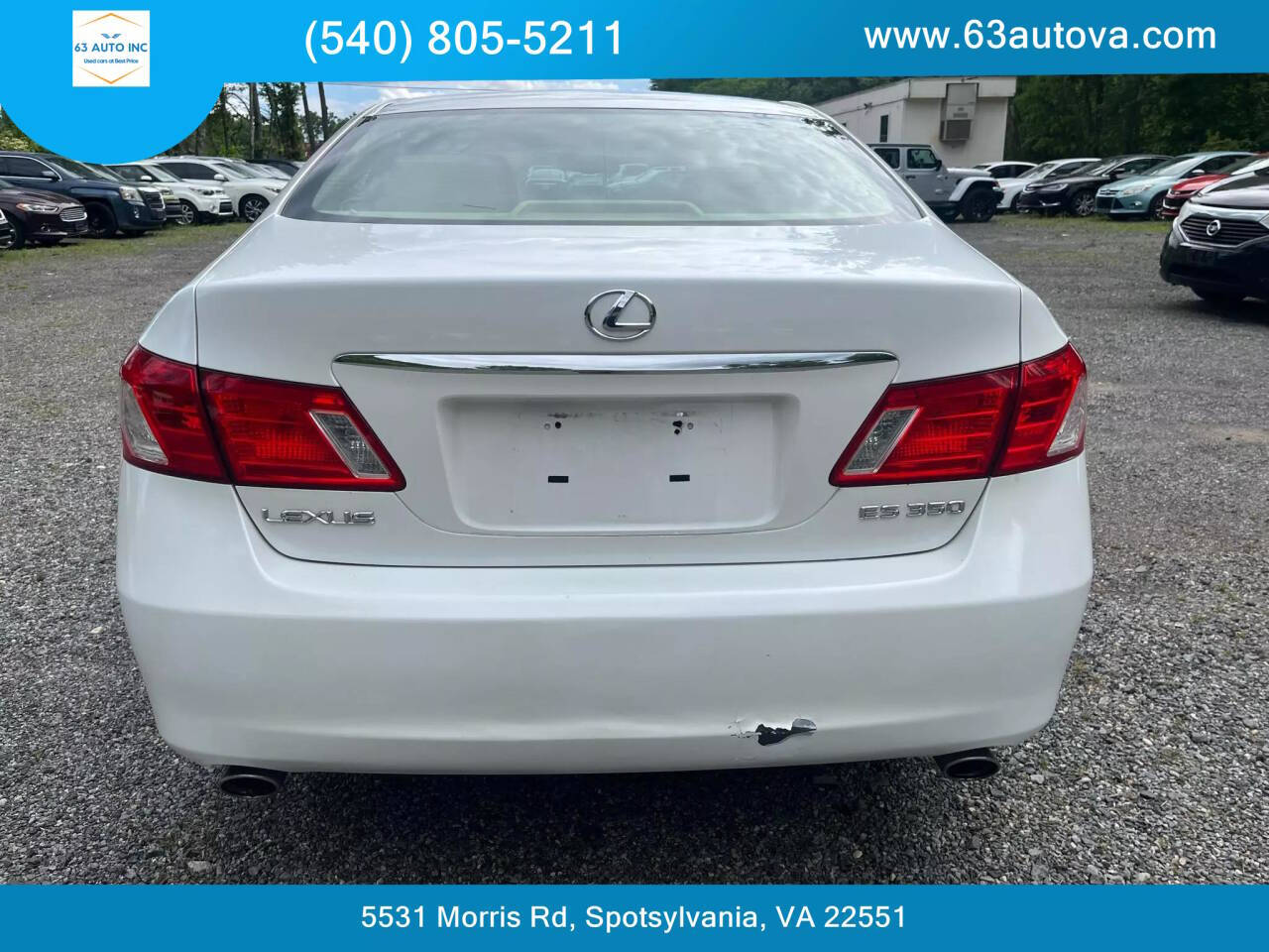 2008 Lexus ES 350 for sale at 63 Auto Inc in Spotsylvania, VA