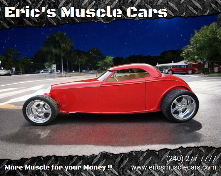 1933 Ford Speedster for sale at Eric's Muscle Cars in Clarksburg MD