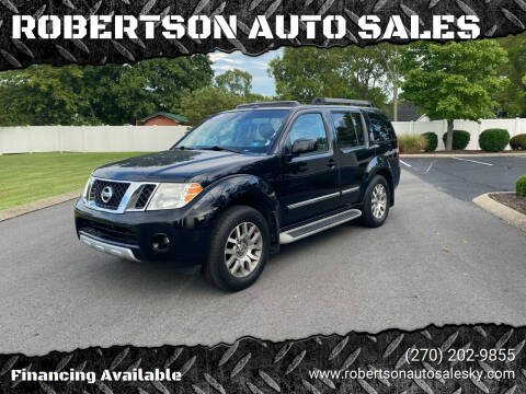 2010 Nissan Pathfinder for sale at ROBERTSON AUTO SALES in Bowling Green KY