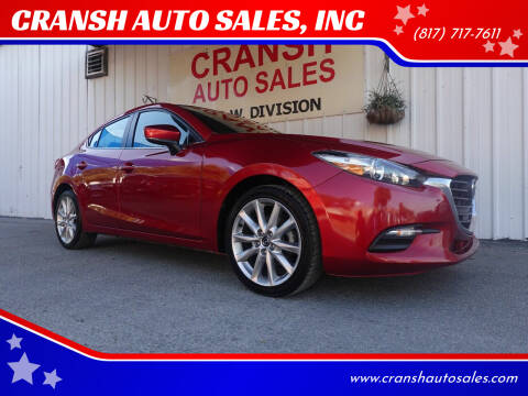 2017 Mazda MAZDA3 for sale at CRANSH AUTO SALES, INC in Arlington TX