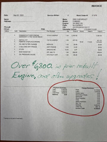 2002 Chevrolet Camaro