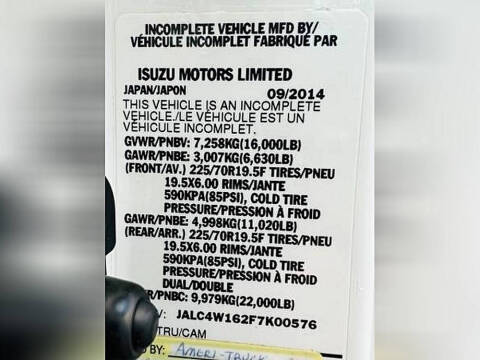 2015 Isuzu NPR DSL REG AT