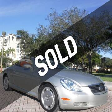 2003 Lexus SC 430 for sale at Choice Auto Brokers in Fort Lauderdale FL