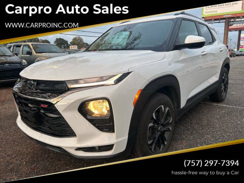 2021 Chevrolet TrailBlazer for sale at Carpro Auto Sales in Chesapeake VA