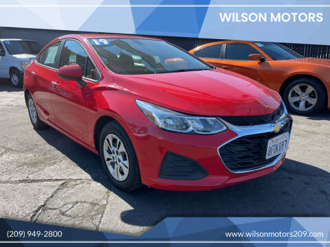 2019 Chevrolet Cruze for sale at WILSON MOTORS in Stockton CA