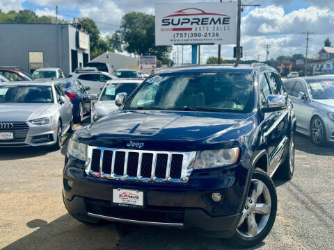 2013 Jeep Grand Cherokee for sale at Supreme Auto Sales in Chesapeake VA