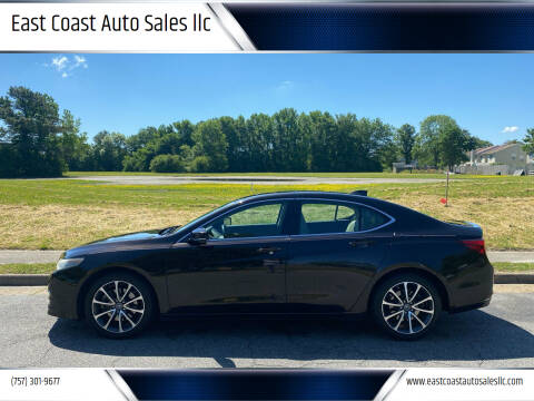 2015 Acura TLX for sale at East Coast Auto Sales llc in Virginia Beach VA
