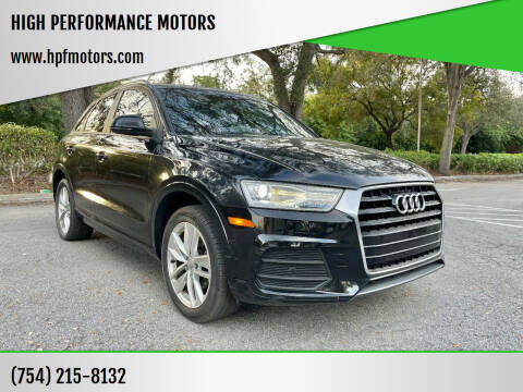 2017 Audi Q3 for sale at HIGH PERFORMANCE MOTORS in Hollywood FL