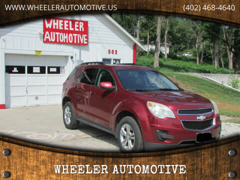 2012 Chevrolet Equinox for sale at WHEELER AUTOMOTIVE in Fort Calhoun NE