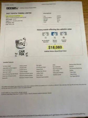 2007 Toyota Tundra Limited