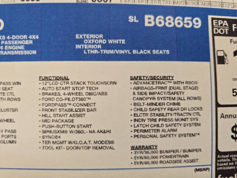 2025 Ford Bronco Outer Banks