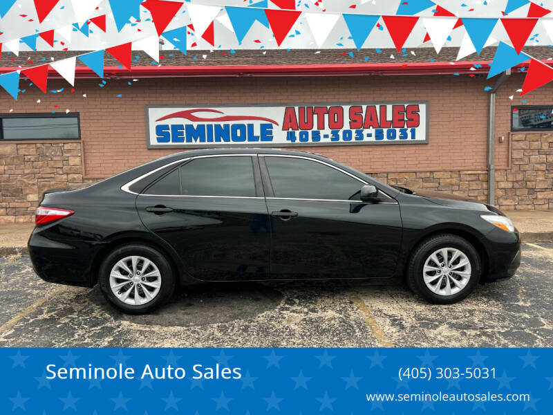 2016 Toyota Camry for sale at Seminole Auto Sales in Seminole OK