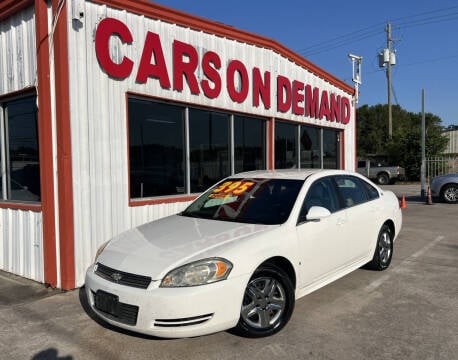 2009 Chevrolet Impala for sale at Cars On Demand 2 in Pasadena TX