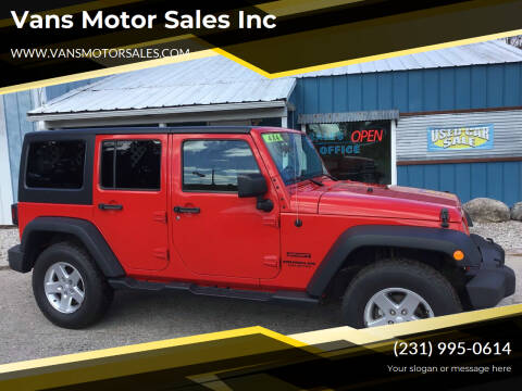 2015 Jeep Wrangler Unlimited for sale at Vans Motor Sales Inc in Traverse City MI