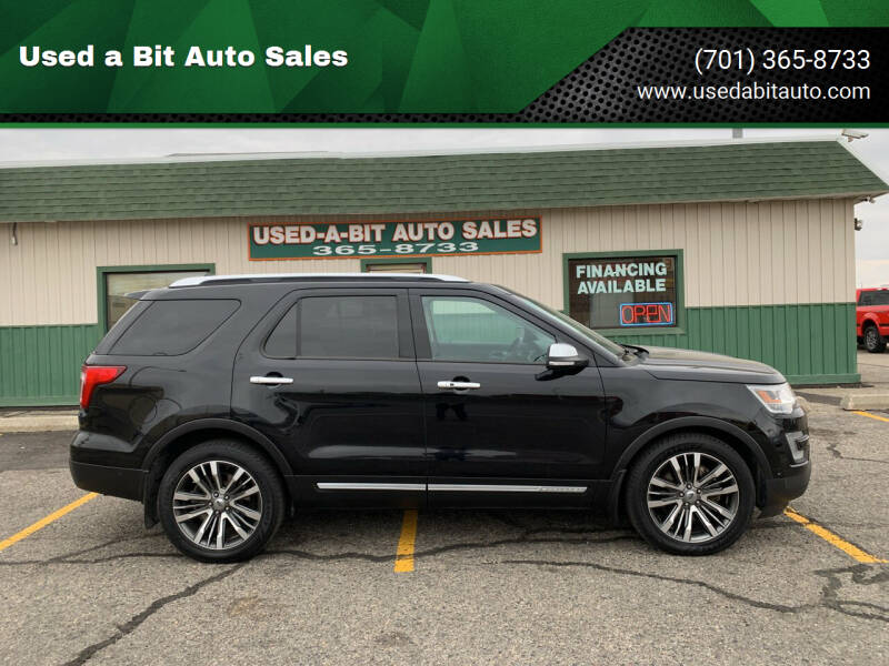 2016 Ford Explorer for sale at Used a Bit Auto Sales in Fargo ND