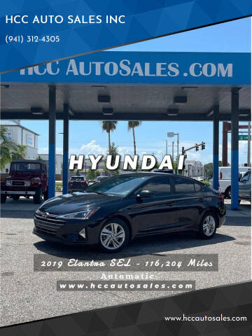 2019 Hyundai Elantra for sale at HCC AUTO SALES INC in Sarasota FL