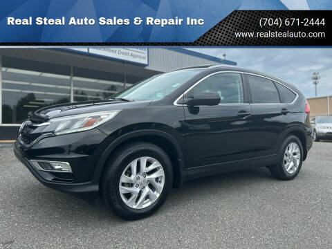 2016 Honda CR-V for sale at Real Steal Auto Sales & Repair Inc in Gastonia NC