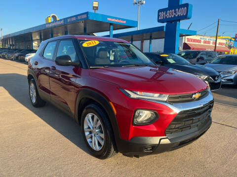 2021 Chevrolet TrailBlazer for sale at Auto Selection of Houston in Houston TX