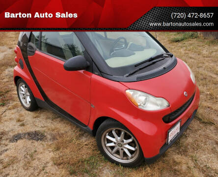 2009 Smart fortwo for sale at Barton Auto Sales in Longmont CO