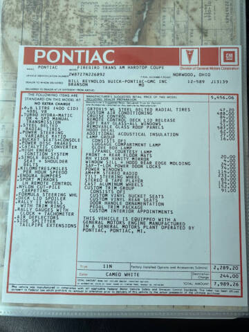 1977 Pontiac Firebird