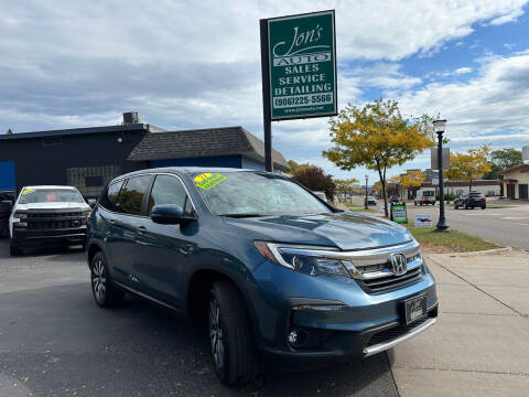 2021 Honda Pilot for sale at Jon's Auto in Marquette MI