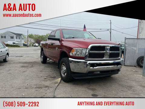 2012 RAM Ram Pickup 2500 for sale at A&A AUTO in Fairhaven MA