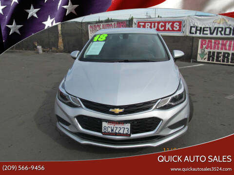 2018 Chevrolet Cruze for sale at Quick Auto Sales in Ceres CA