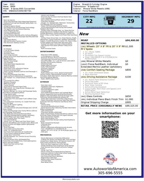 2022 BMW 8 Series 840i