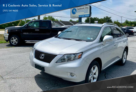 2011 Lexus RX 350 for sale at R J Cackovic Auto Sales, Service & Rental in Harrisburg PA