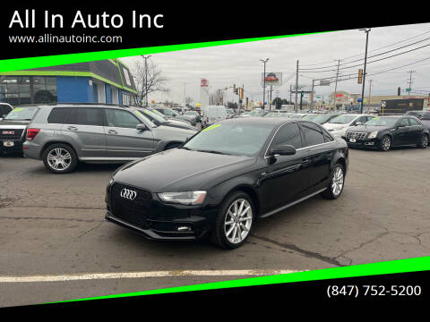 2015 Audi A4 for sale at All In Auto Inc in Palatine IL