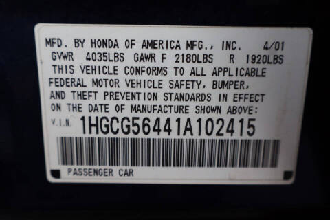 2001 Honda Accord LX